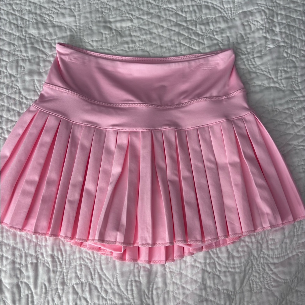 Gold Hinge Light Pink tennis skirt XS